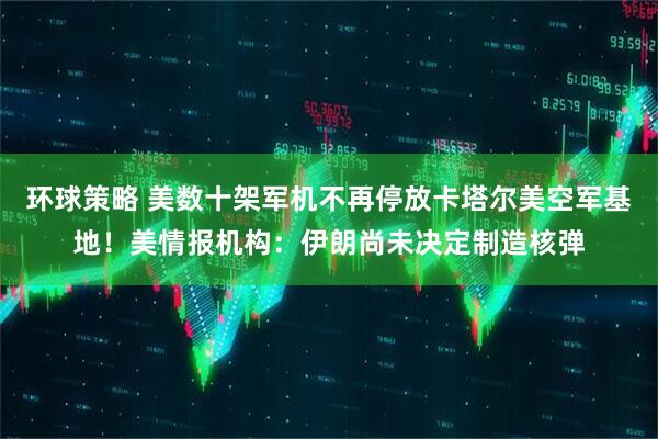 环球策略 美数十架军机不再停放卡塔尔美空军基地！美情报机构：伊朗尚未决定制造核弹