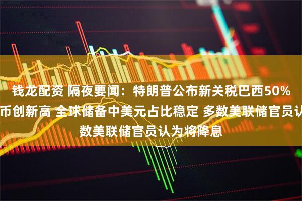钱龙配资 隔夜要闻：特朗普公布新关税巴西50%居首 比特币创新高 全球储备中美元占比稳定 多数美联储官员认为将降息