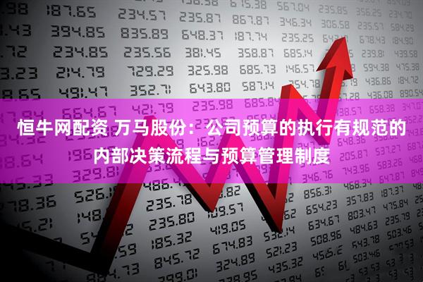 恒牛网配资 万马股份：公司预算的执行有规范的内部决策流程与预算管理制度